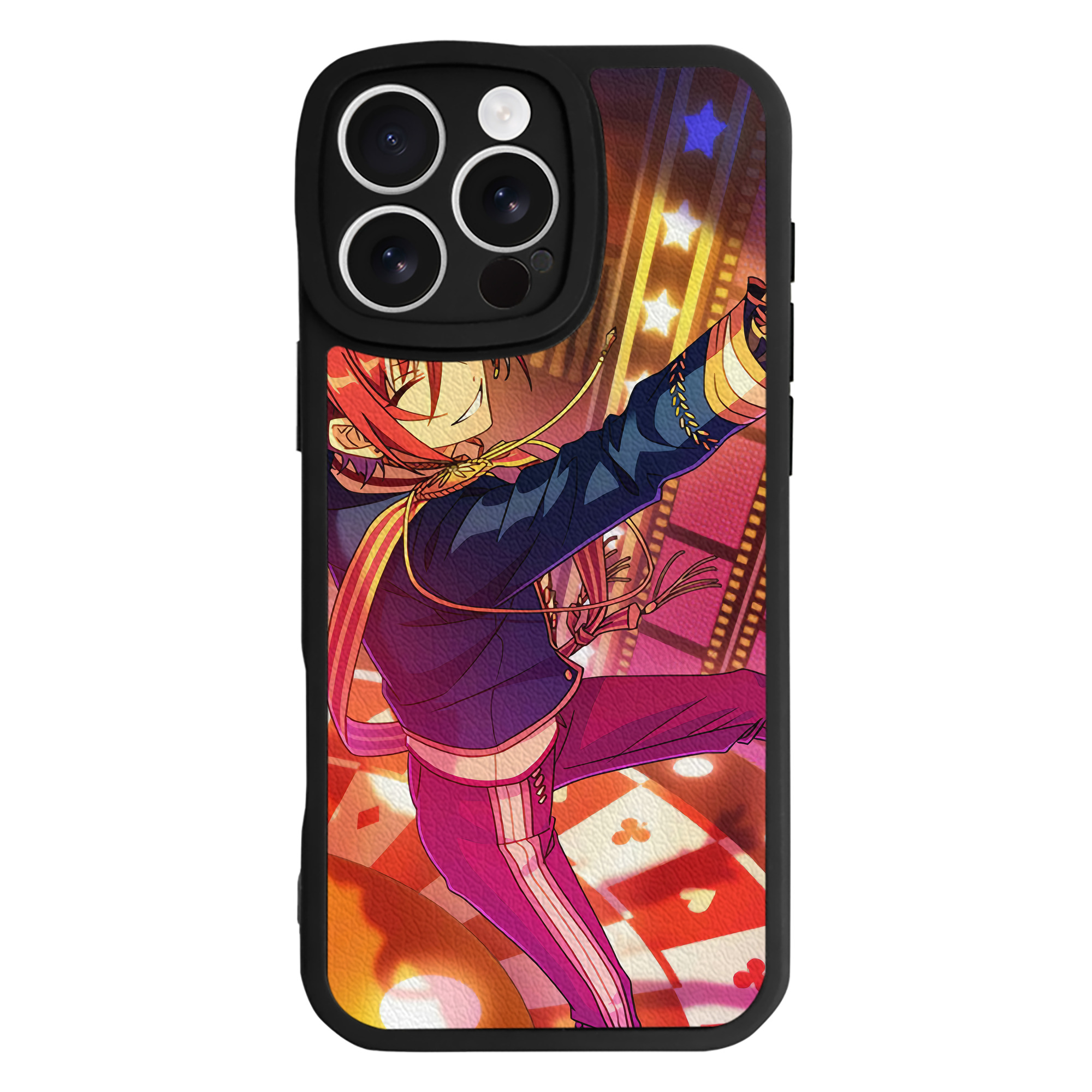 （画像用） あんさんぶるスターズ! Ensemble Stars 【iPhone 16シリーズ対応】シリコンスマホケース（レザー調） 材質：シリコン